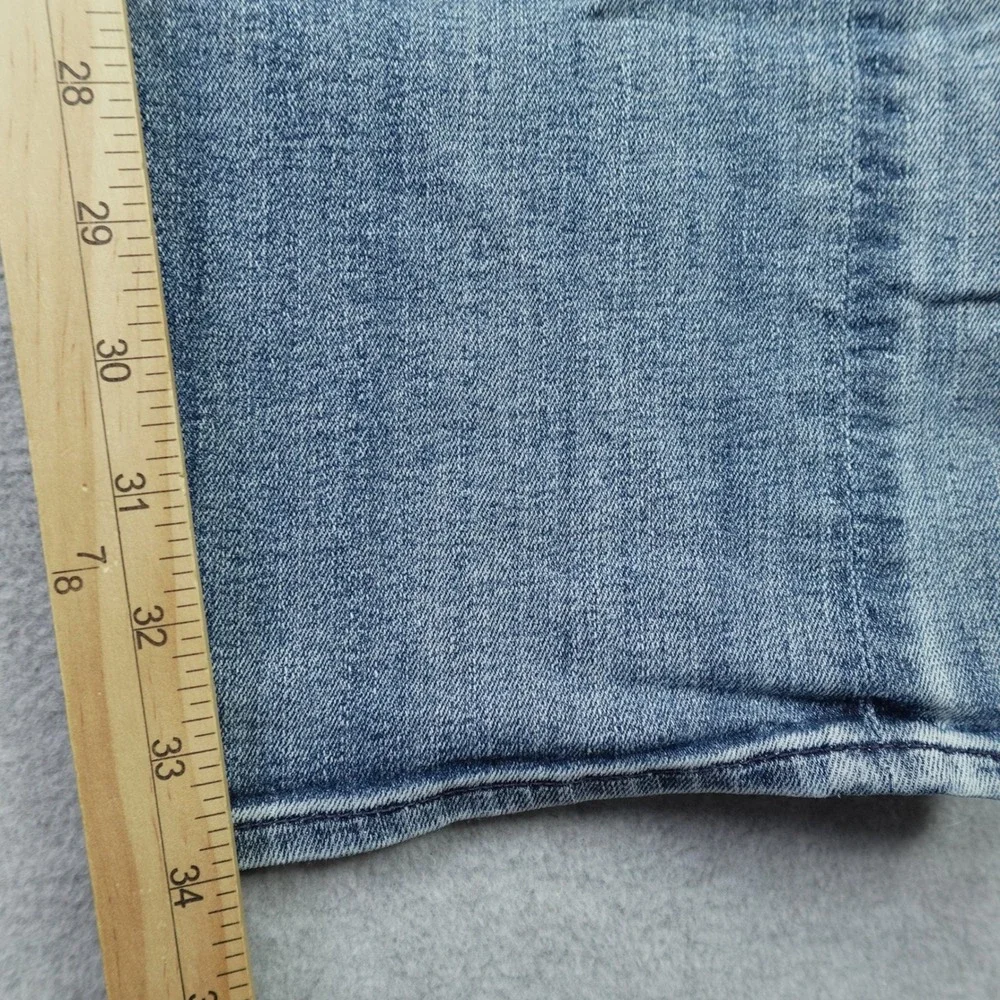7 For All Mankind Jeans Mens 33 Blue Standard Straight Leg Button Fly Denim